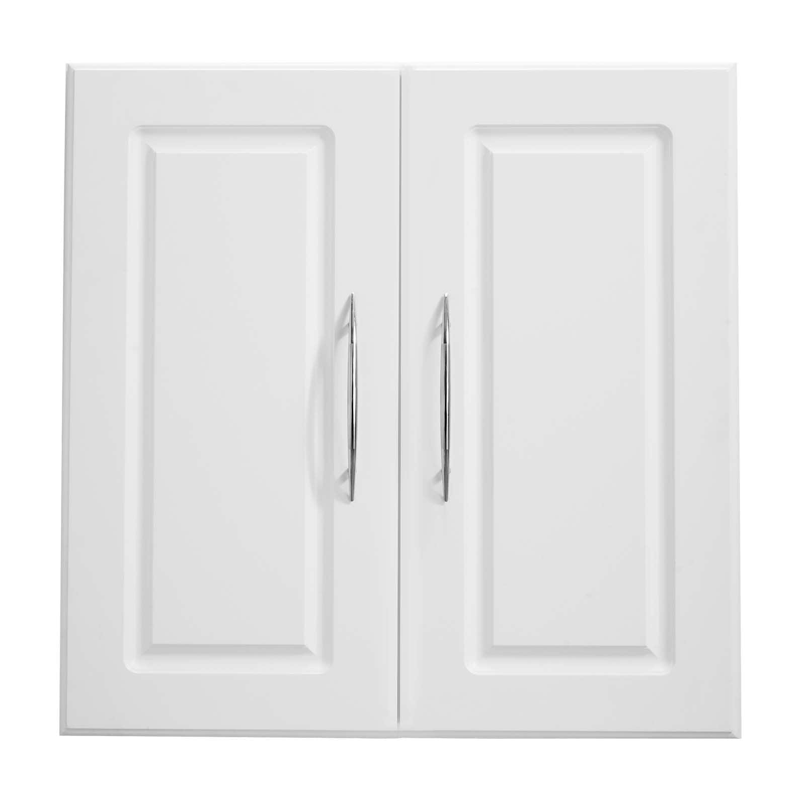 Laundry Room Wall Cabinet With Adjustable Shelves And 2 Doors_voghion.com